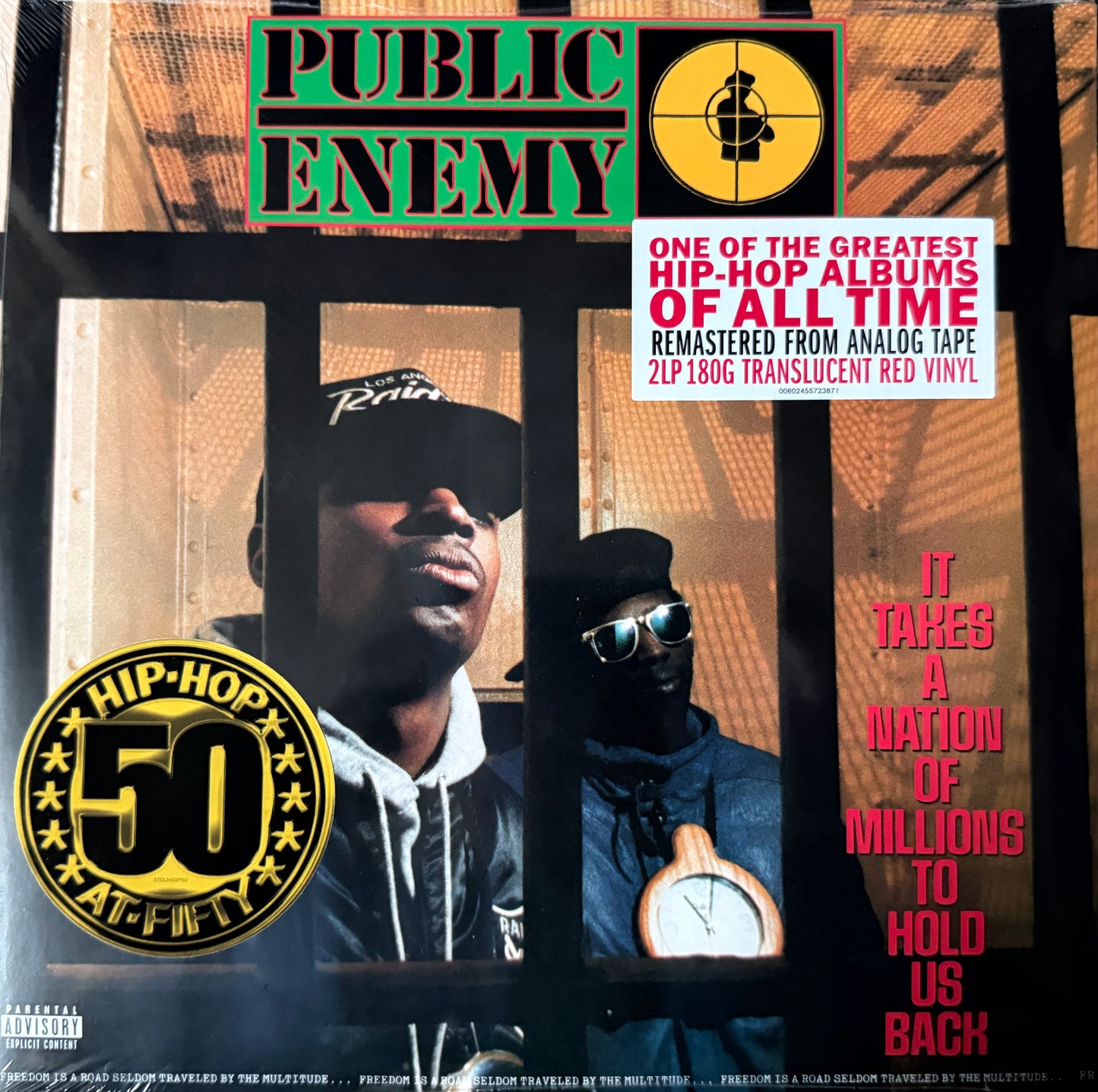 Public Enemy- It Takes A Nation Of Millions To Hold US Back (Red Vinyl 2XLP) Factory Sealed