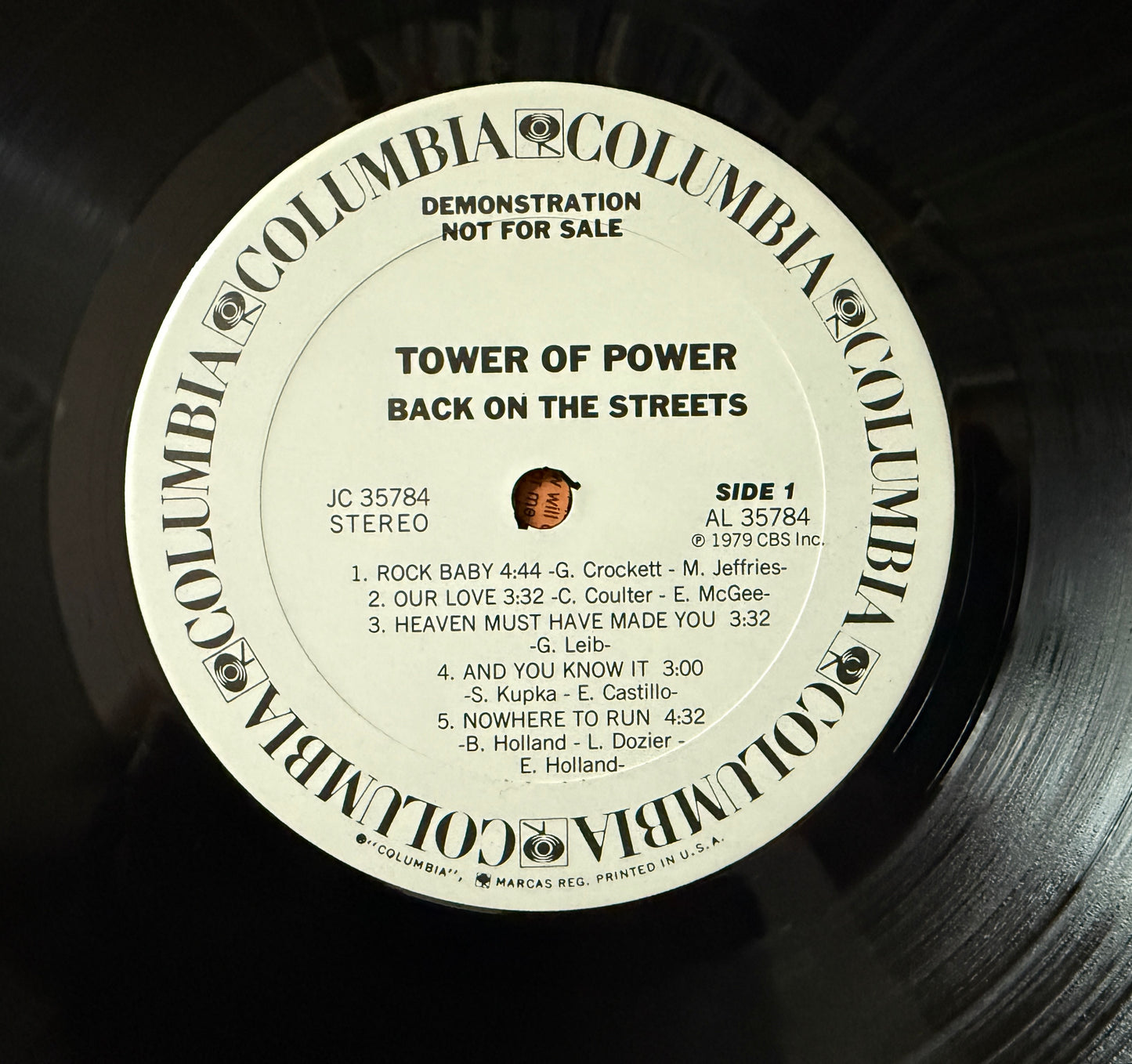 Tower Of Power - Back On The Streets (1979 U.S. White Label Promo)
