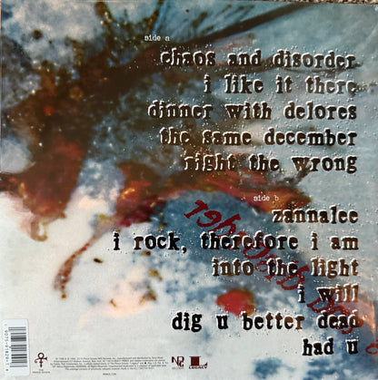 Prince - Chaos & Disorder (Factory Sealed)