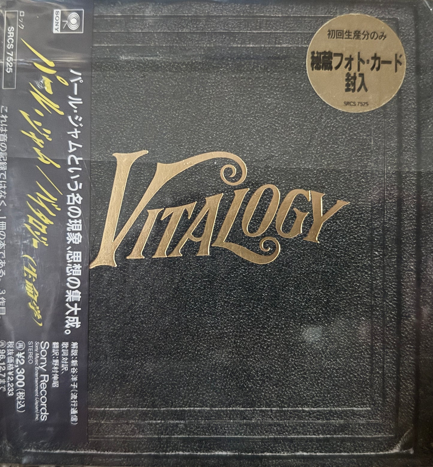 Pearl Jam - Vitalogy (1994 Japan Hardbook CD)