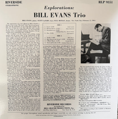 Bill Evans Trio - Explorations (AP 2XLP)