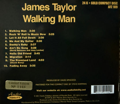 James Taylor - Walking Man (Audio Fidelity Gold CD)