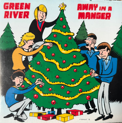 Green River/U-Men - Blue Christmas/Away In A Manger (Red Vinyl Ltd Edition)