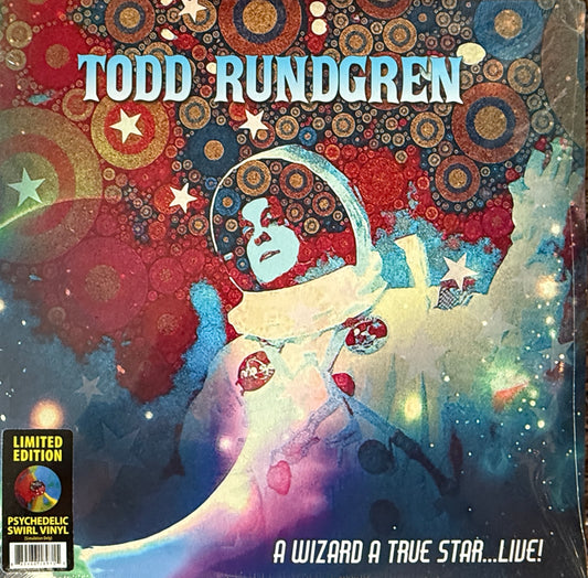 Todd Rundgren - A Wizard A True Star Live! (Psychedelic Swirl Vinyl) Factory Sealed 2XLP