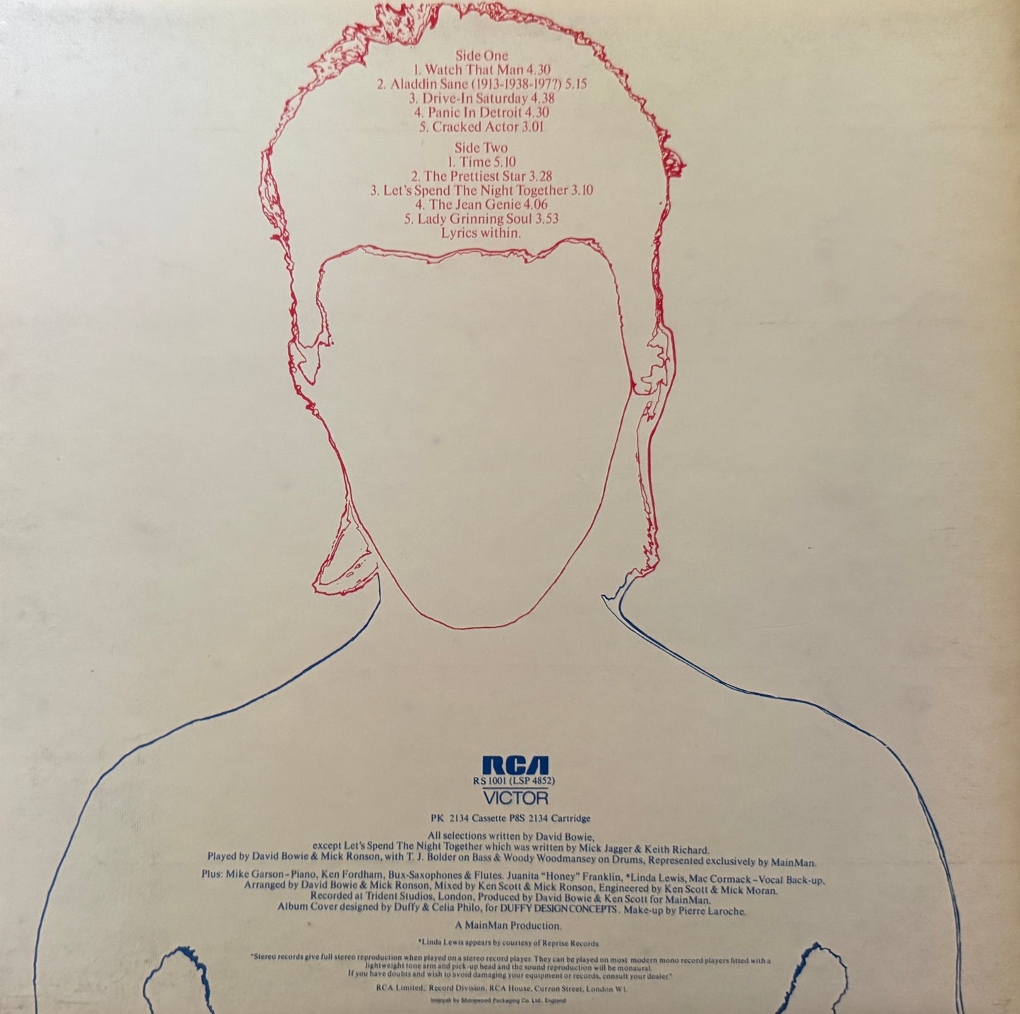 David Bowie - Aladdin Sane (1973 UK Press)