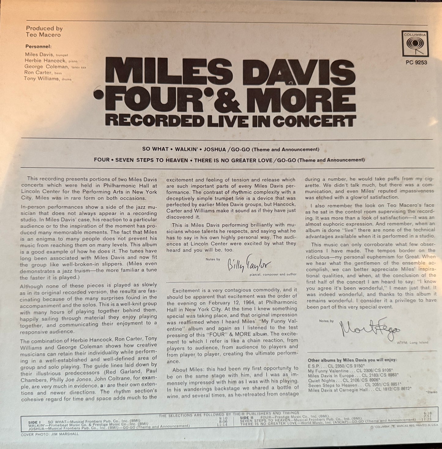 Miles Davis - Four & More (70’s Columbia)