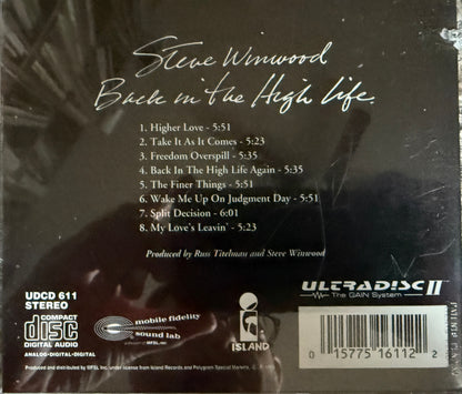 Steve Winwood - Back In The High Life (Mobile Fidelity 24K Gold CD)