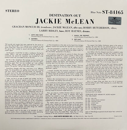 Jackie McLean - Destination (Music Matters 2XLP 45 RPM)