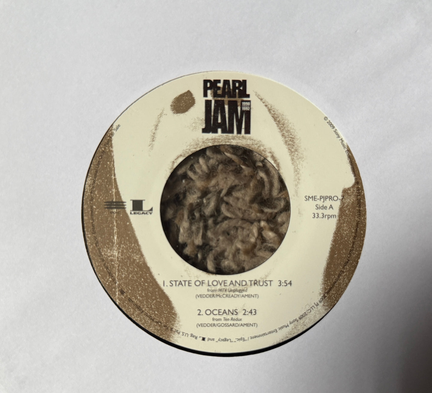 Pearl Jam - 1990-1992 Box Set Sample (6X7" Promo) *Large Hole