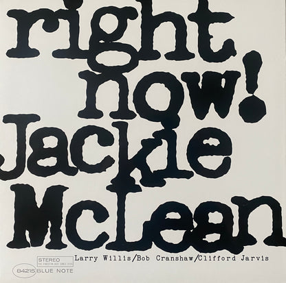 Jackie McLean - Right Now! (Music Matters 33 RPM)