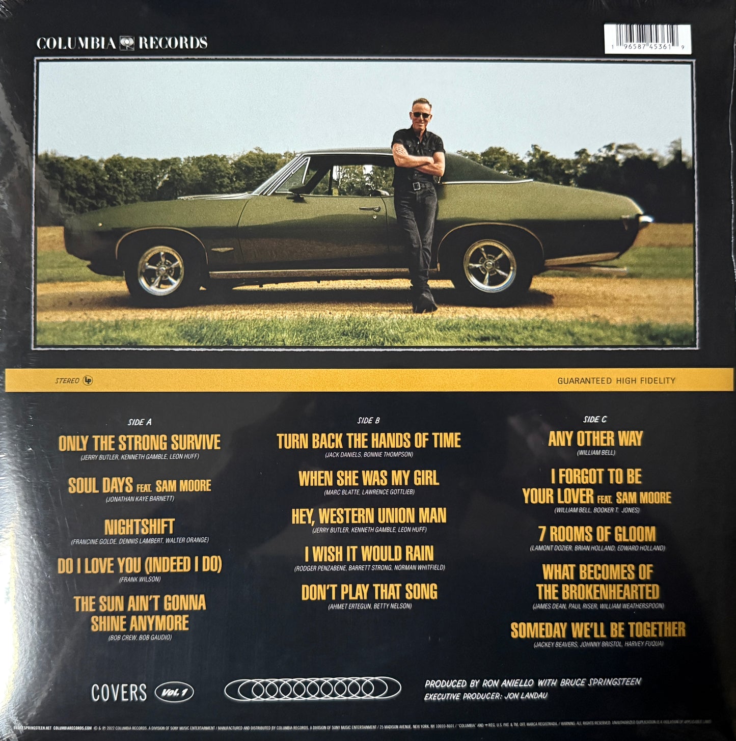Bruce Springsteen - Covers Vol. 1 Only The Strong Survive (2XLP) Factory Sealed