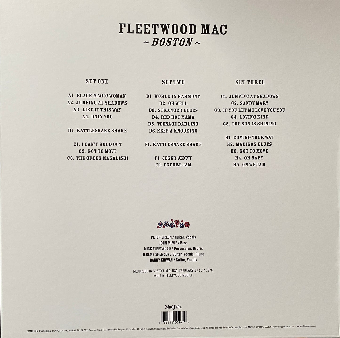 Fleetwood Mac - Boston (Live Boxed Set Europe Press 4XLP)