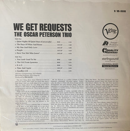 Oscar Peterson Trio - We Get Requests (Analogue Productions) 45 RPM 2XLP