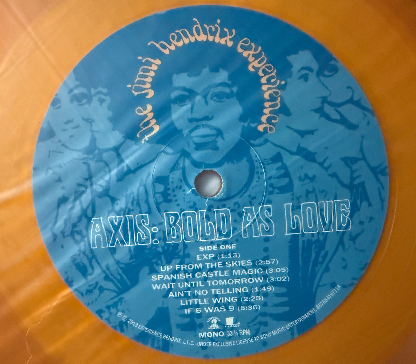 Jimi Hendrix Experience- Axis:Bold As Love (Mono Newbury Comics Orange Vinyl)