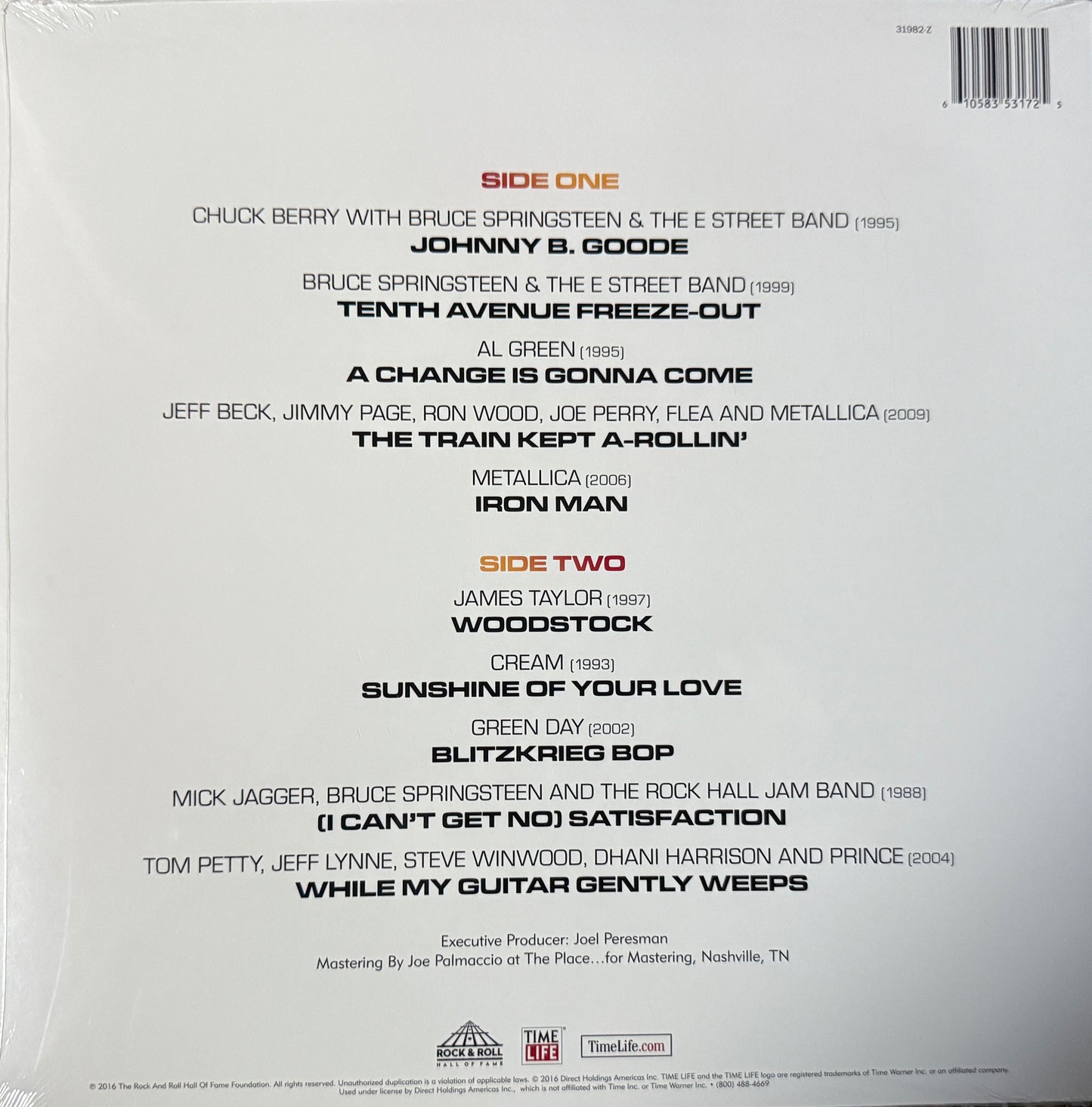 Rock & Roll Hall Of Fame Live - Vol. 1 (Purple Vinyl “Prince Edition”) Factory Sealed