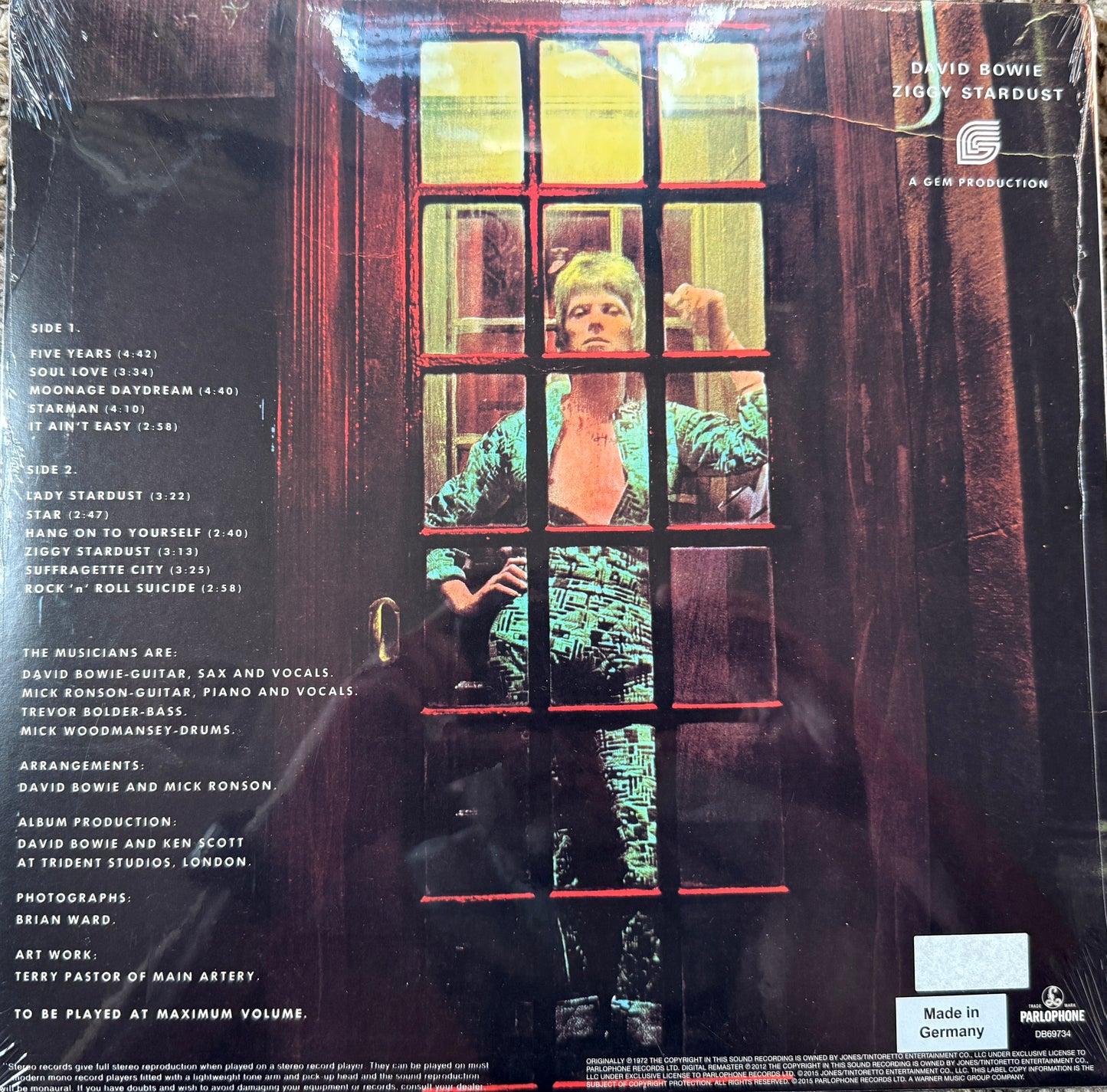 David Bowie - Ziggy Stardust (2016 All Analog Optimal Press 180 Gram) Sealed