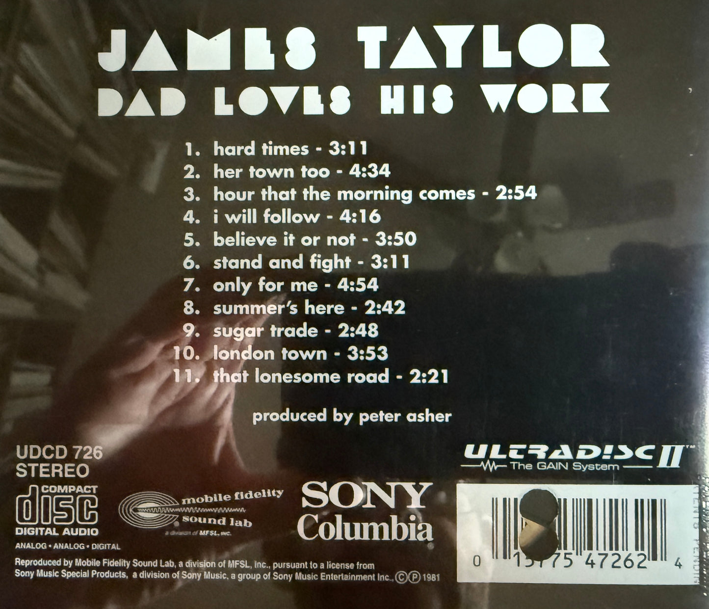 James Taylor - Dad Loves His Work (Mobile Fidelity 24K Gold CD)
