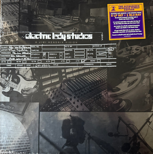 Jimi Hendrix - Electric Lady Studios : A Jimi Hendrix Vision (5XLP Blu-Ray Boxset) Factory Sealed