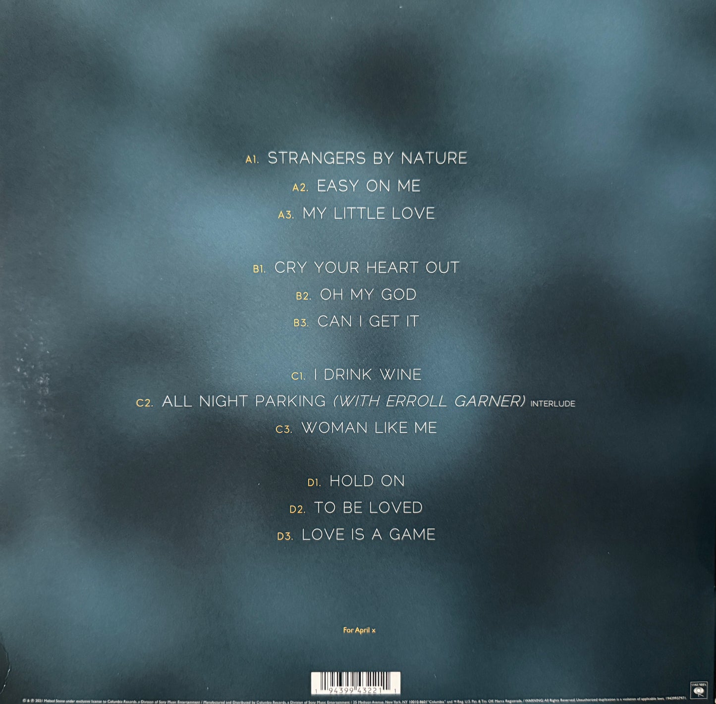 Adele - 30 (Clear Vinyl 2XLP)