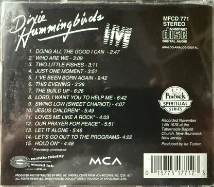 Dixie Hummingbirds - The Dixie Hummingbirds Live (Mobile Fidelity Sound Lab CD) Factory Sealed