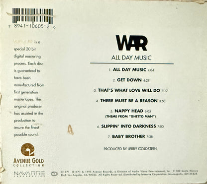 War - All Day Music (Avenue Gold CD)