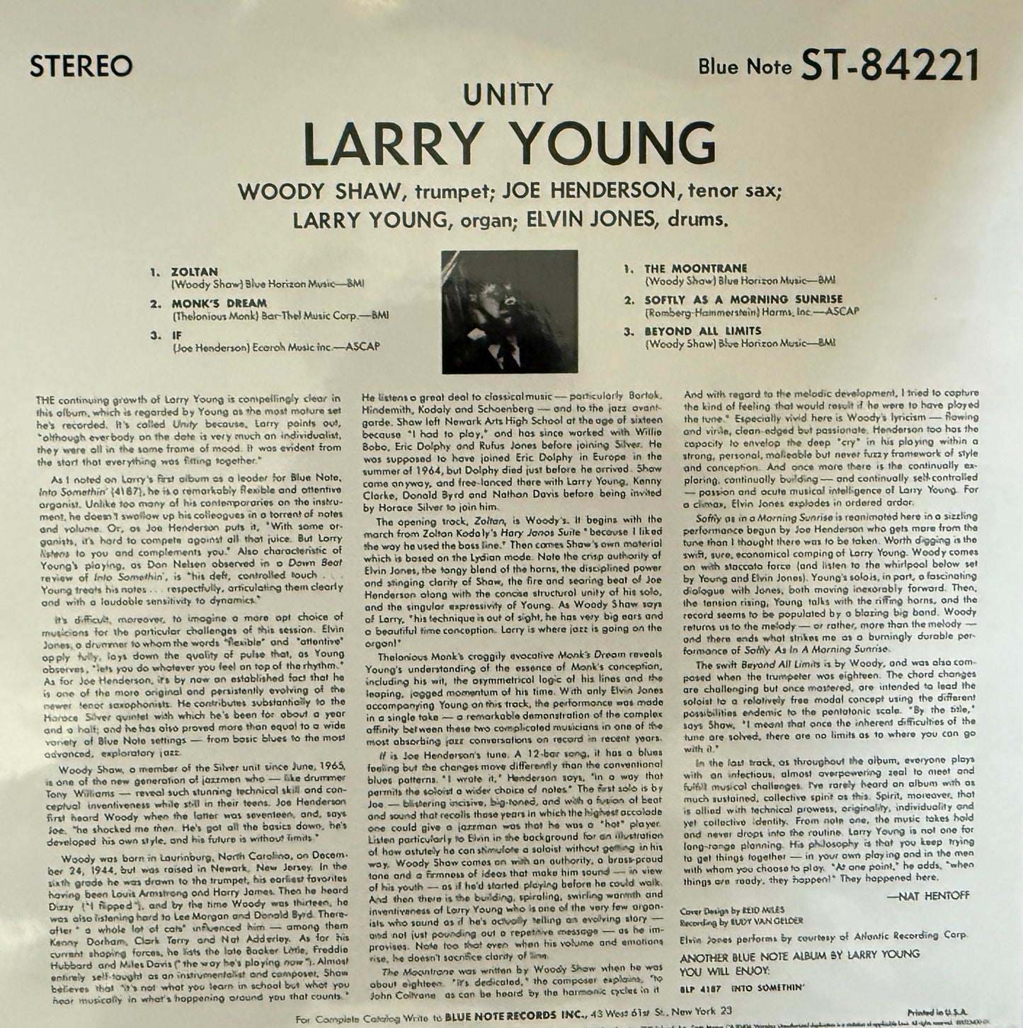 Larry Young - Unity (Music Matters 33)
