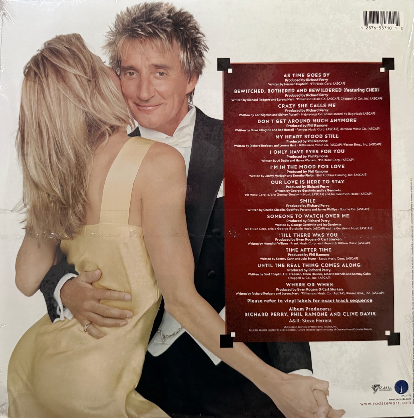 Rod Stewart - As Time Goes By… The Great American Songbook Volume II (2003 U.S. Press 2XLP) Factory Sealed