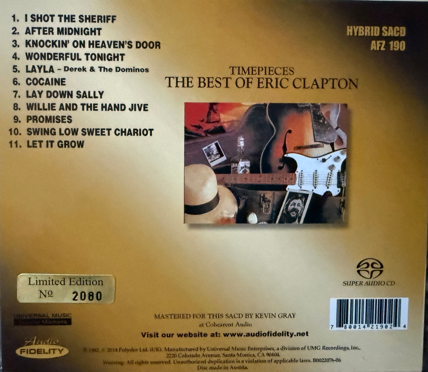Eric Clapton - Timepieces:The Best Of (Audio Fidelity SACD)