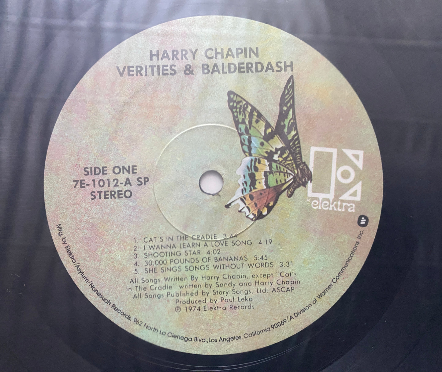 Harry Chapin - Verities & Balderdash (1974 U.S. Pressing)