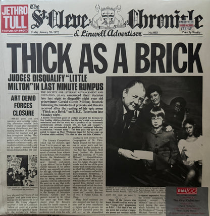 Jethro Tull - Thick As A Brick (EMI 100 90’s UK Press) All Analog Factory Sealed