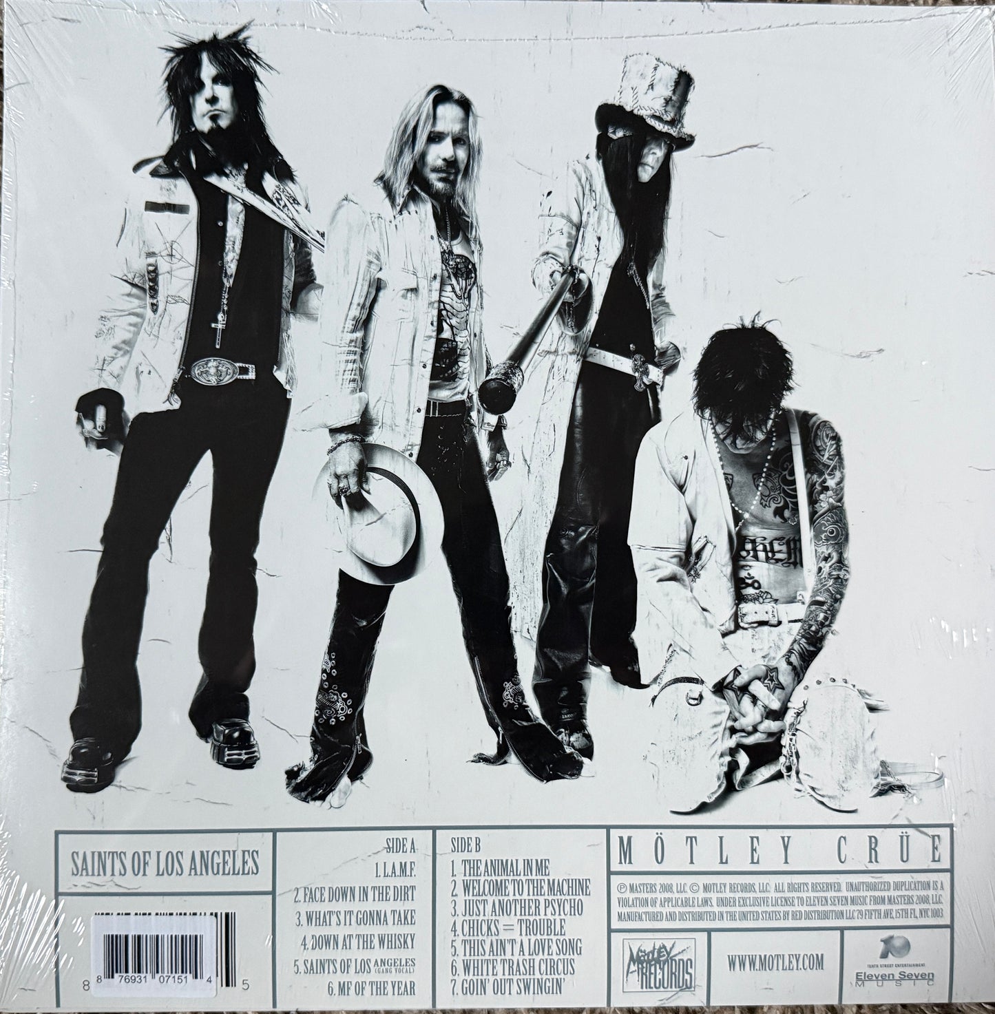 Motley Crue - Saints Of Los Angeles (Newbury Comics Exclusive White Vinyl) Factory Sealed