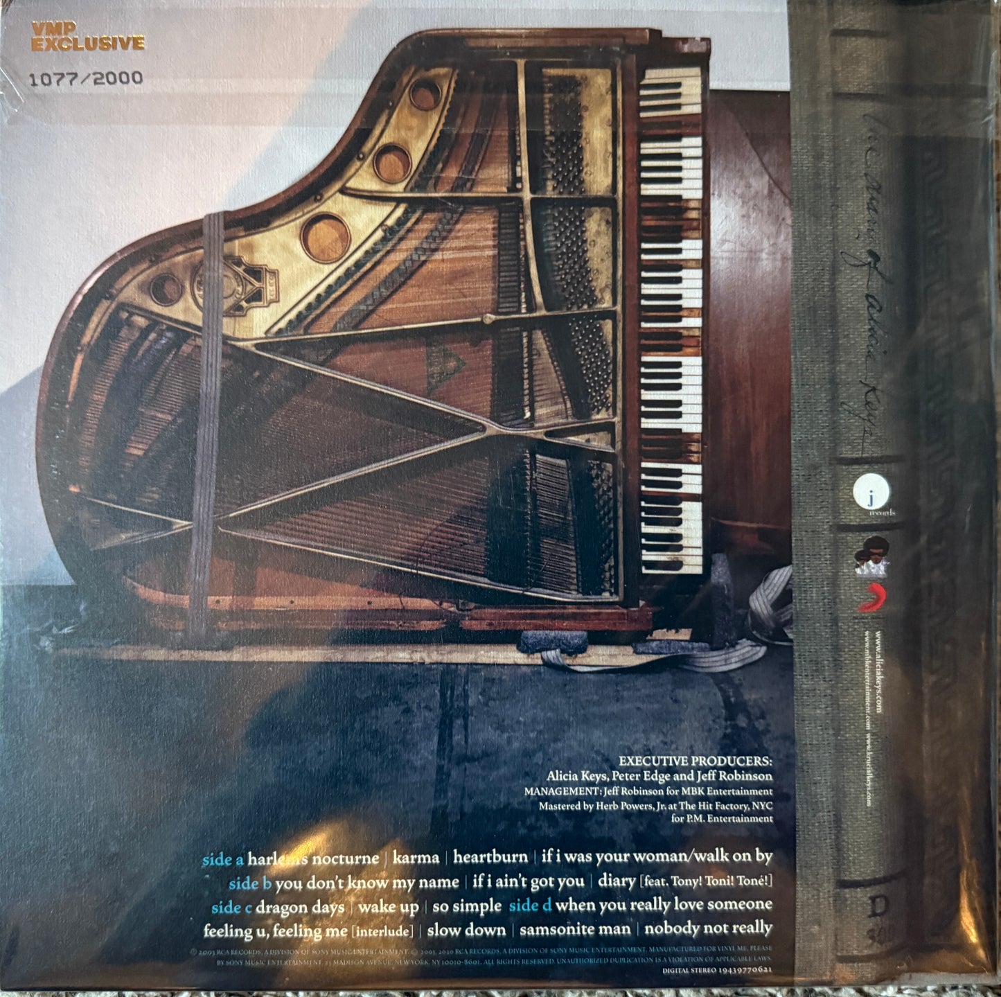 Alicia Keys - The Diary Of Alicia Keys (VMP 2XLP) Factory Sealed