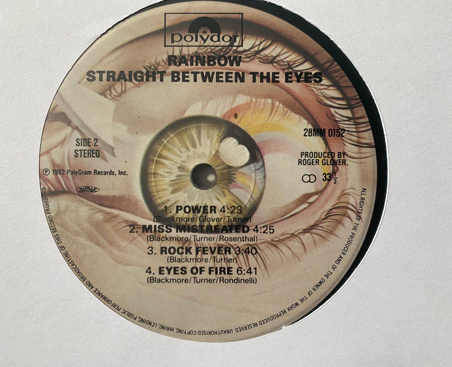 Rainbow - Straight Between The Eyes (1982 Japan Press No OBI)