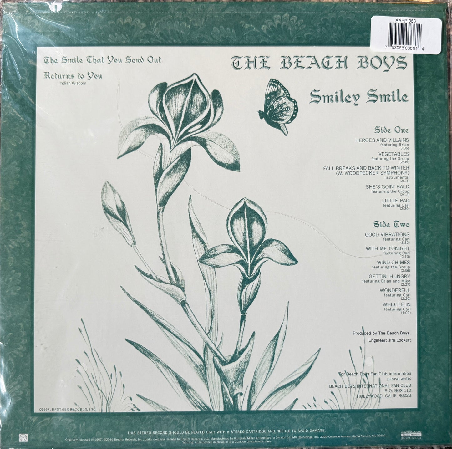 Beach Boys - Smiley Smile (Analogue Productions) Sealed