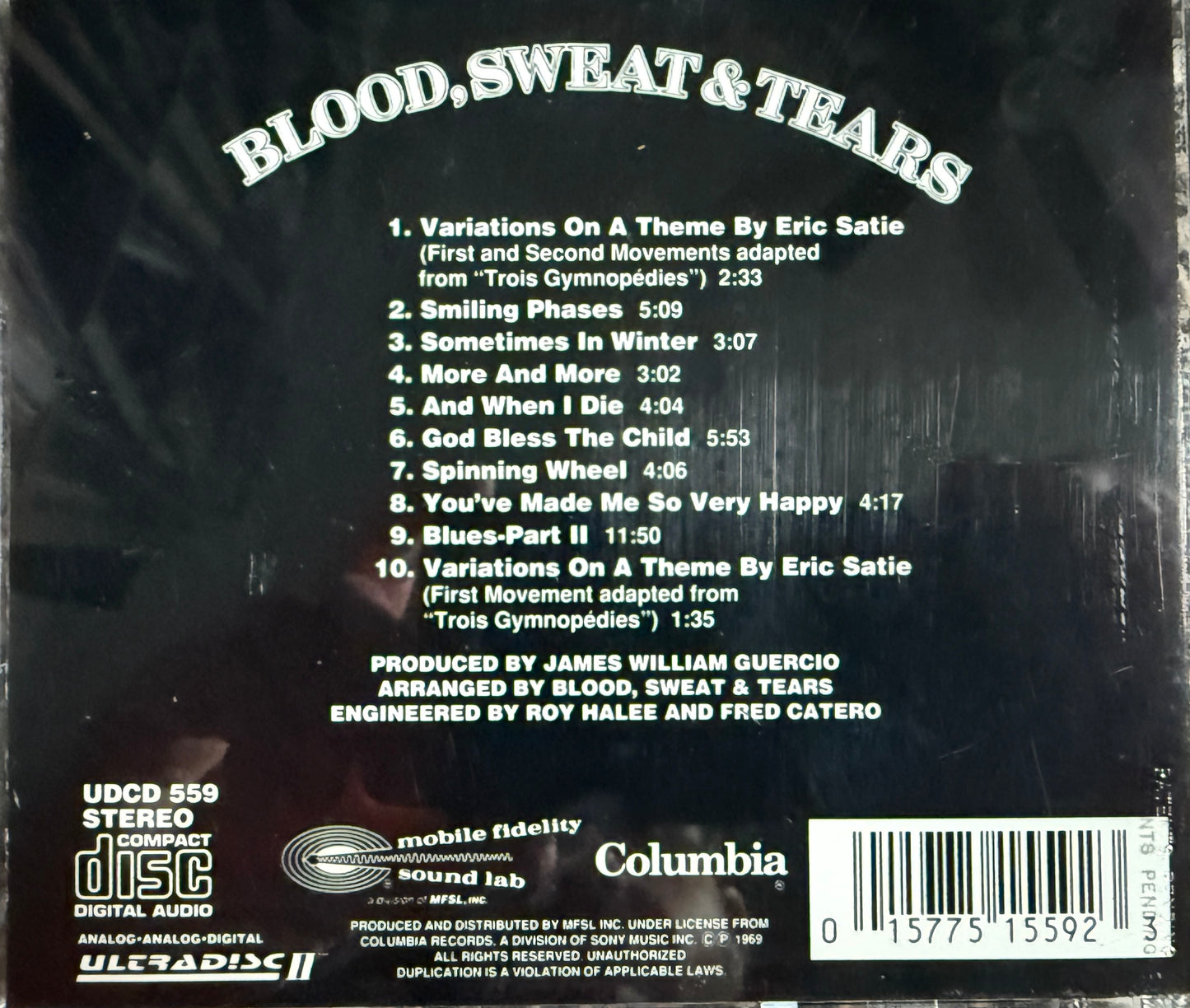 Blood Sweat & Tears - Self Titled (Mobile Fidelity 24K Gold CD)
