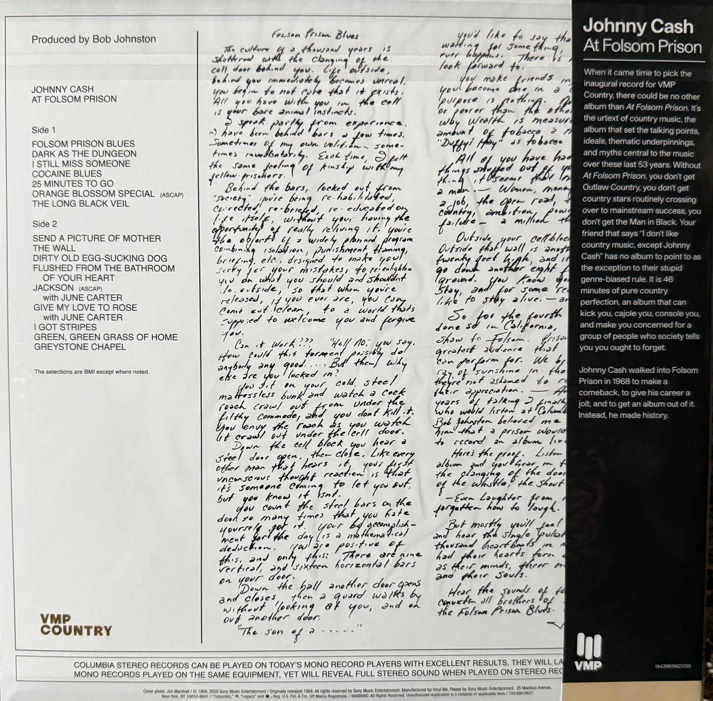 Johnny Cash - At Folsom Prison (VMP Tan Swirl Vinyl) QRP