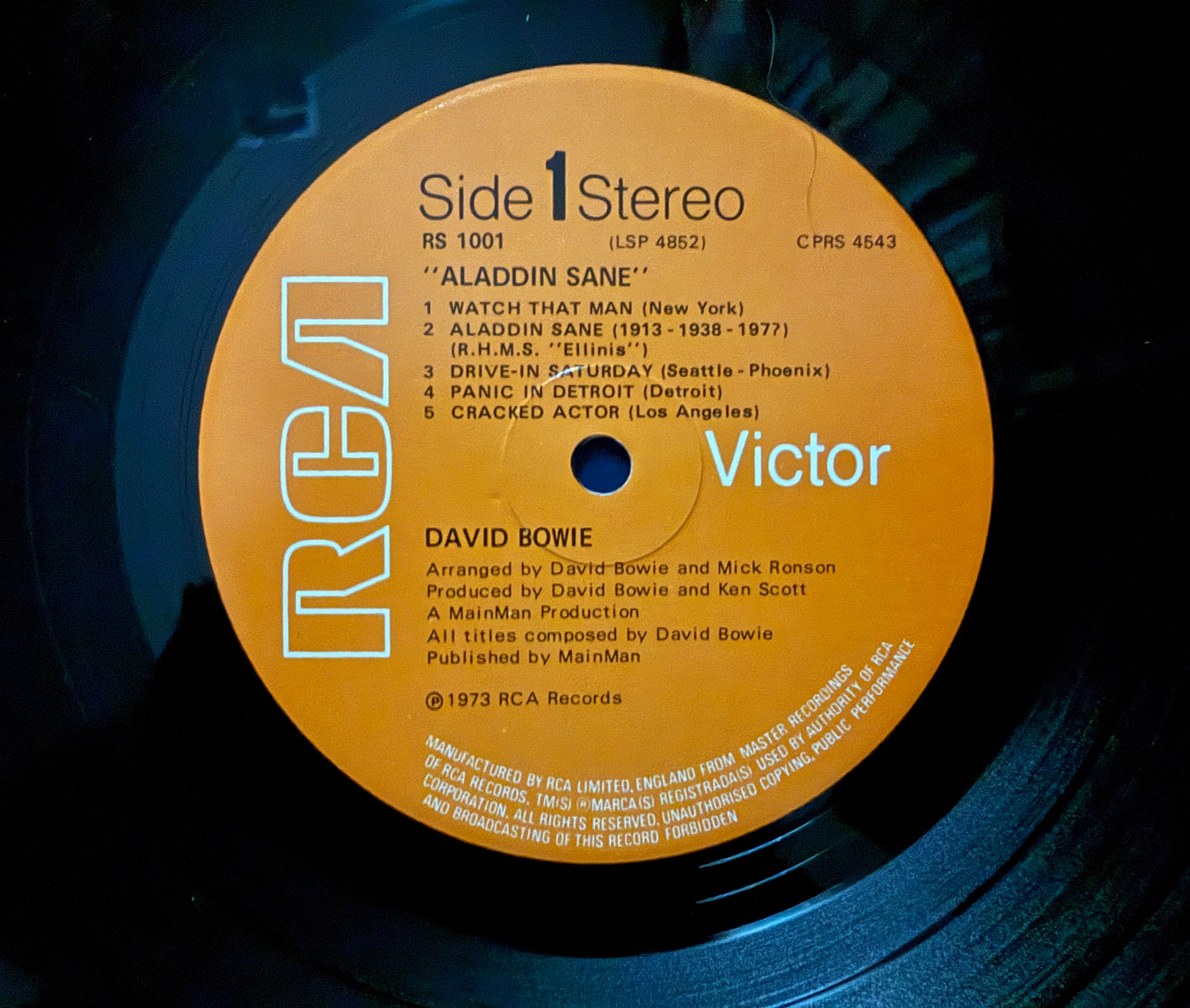 David Bowie - Aladdin Sane (1973 UK Press)