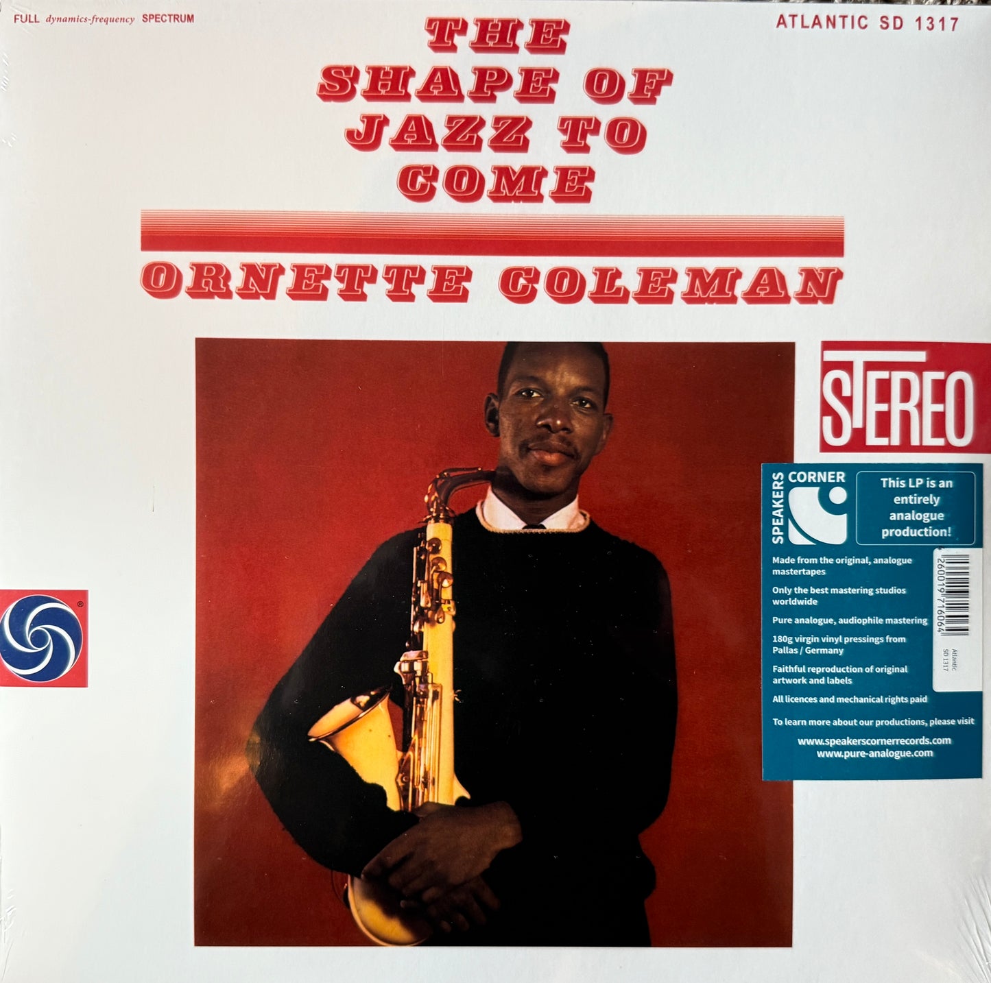 Ornette Coleman - The Shape Of Jazz To Come (Speakers Corner) Factory Sealed