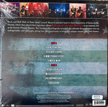 Lynyrd Skynyrd- Pronounced Live From Jacksonville (Ltd Edition Splatter Vinyl) Factory Sealed