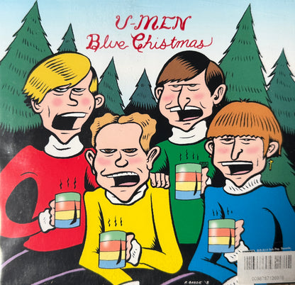 Green River/U-Men - Blue Christmas/Away In A Manger (Red Vinyl Ltd Edition)