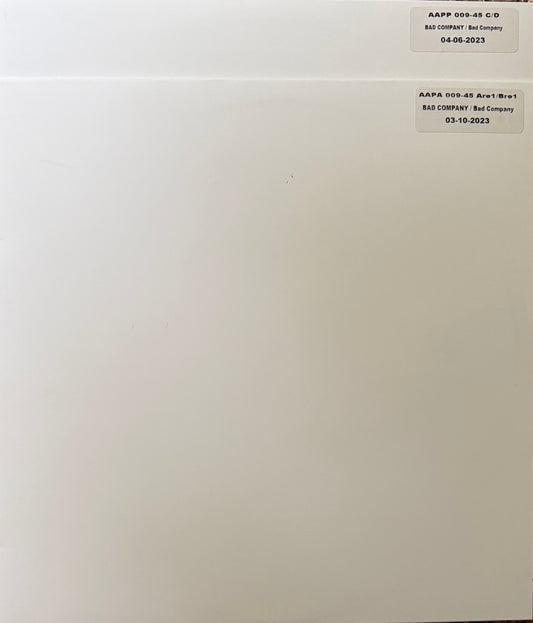 Bad Company - Bad Company (Analogue Productions 2XLP 45 RPM) QRP Test Pressing