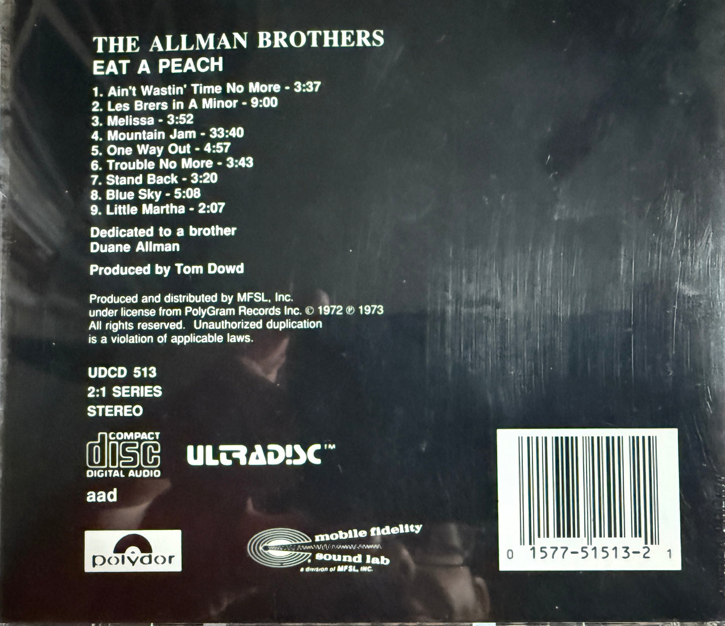 Allman Brothers Band - Eat A Peach (Mobile Fidelity 24K Gold CD)