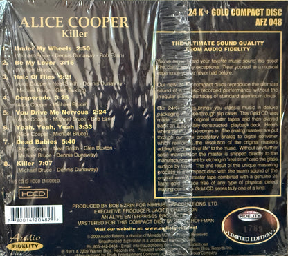 Alice Cooper - Killer (Audio Fidelity Gold CD)