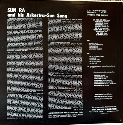 Sun Ra - Sun Song (70’s Delmark)