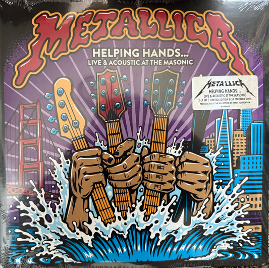 Metallica - Helping Hands (Live & Acoustic At The Masonic) Factory Sealed Blue Marbled 2XLP