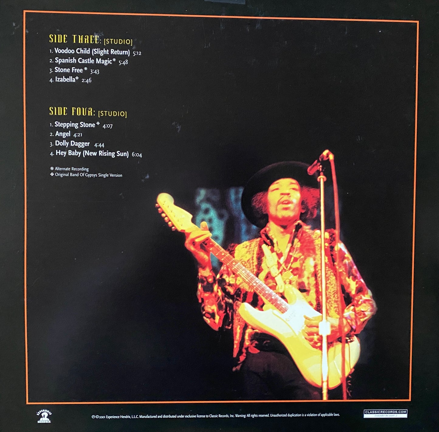 Jimi Hendrix - Voodoo Child (Classic Records 200 Gram Box 4XLP Bernie Grundman Cut *No Box)