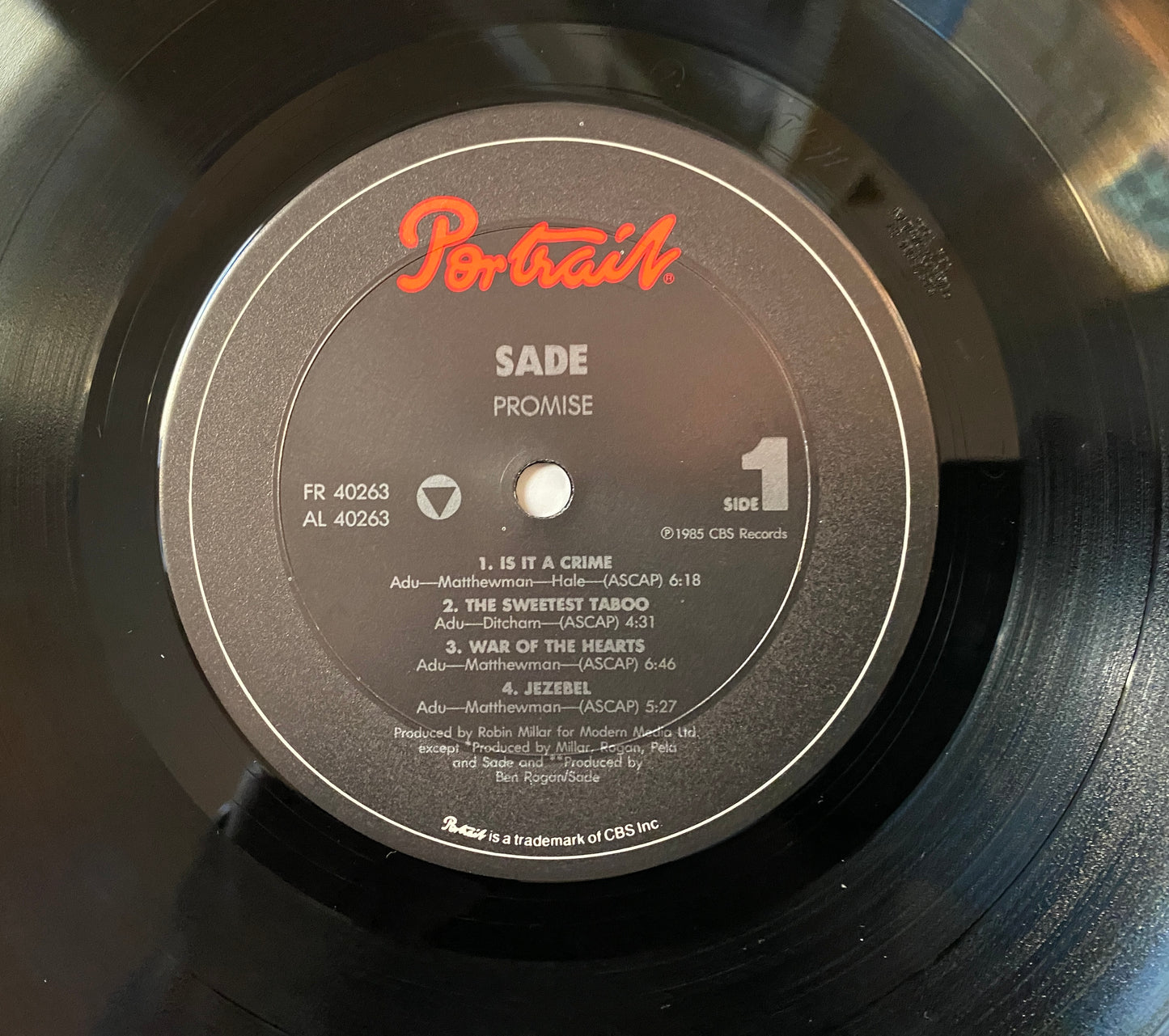 Sade - Promise (1985 U.S. Pressing)