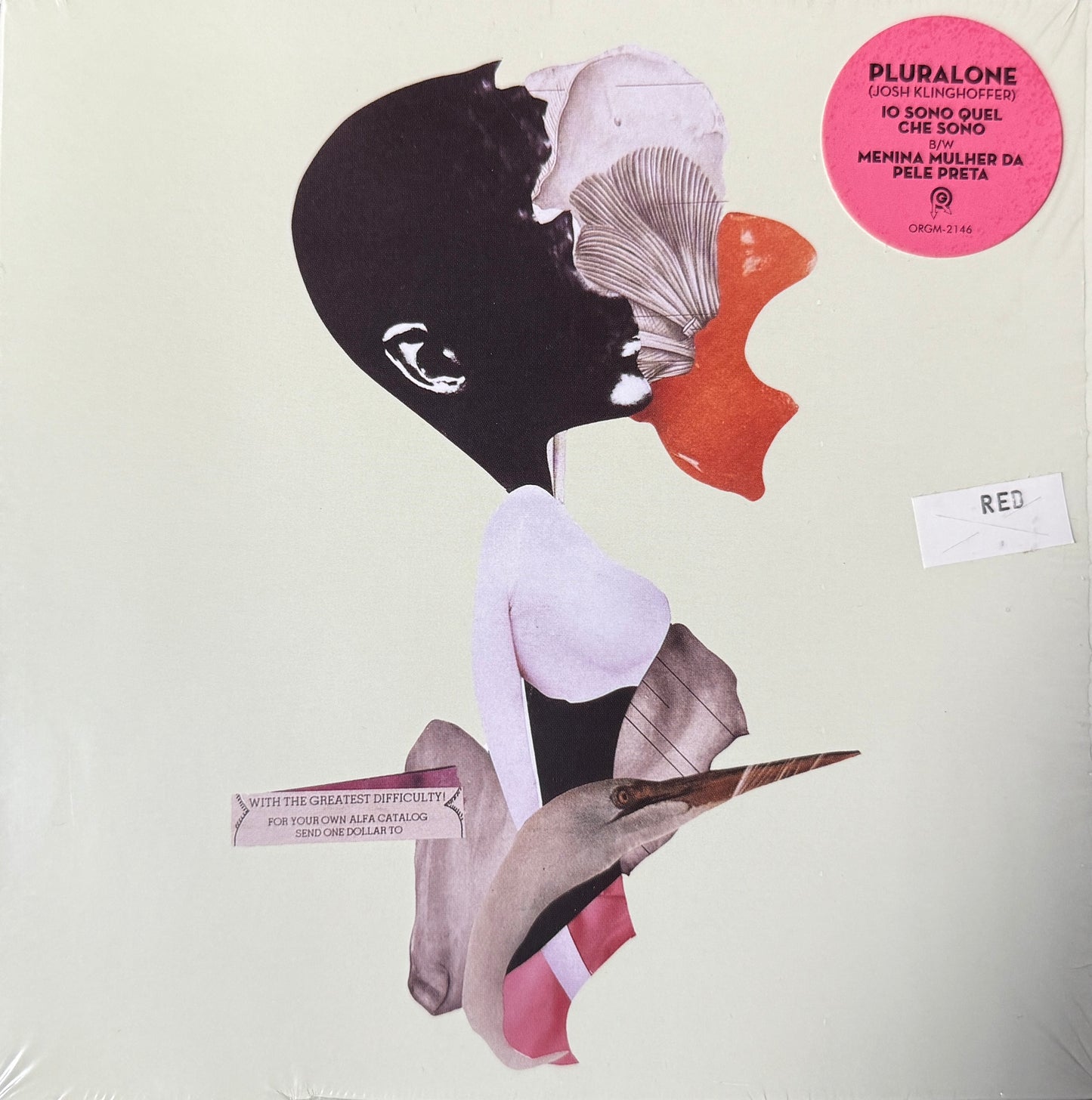 PluralOne – Io Sono Quel Che Sono/Menina Mulher Da Pele Preta (Ltd Edition Red) 7”