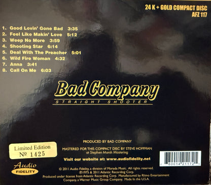 Bad Company - Straight Shooter (Audio Fidelity Gold CD)