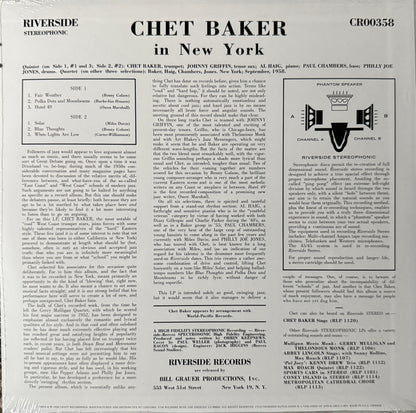 Chet Baker - In New York (Craft Recordings) Factory Sealed